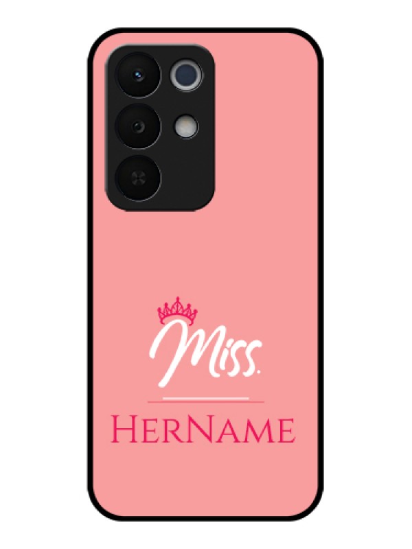 Custom Realme Narzo 90X 5G Custom Glass Phone Case - Mrs With Name Design