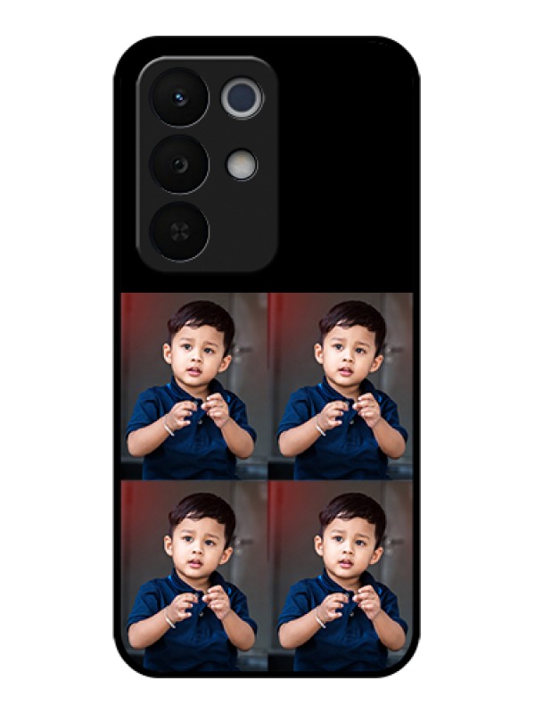 Custom Realme Narzo 90X 5G Custom Glass Phone Case - 4 Image Holder Design