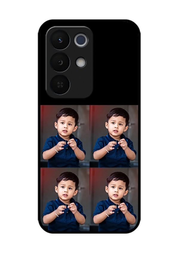 Realme Narzo 90X 5G Custom Glass Phone Case - 4 Image Holder Design