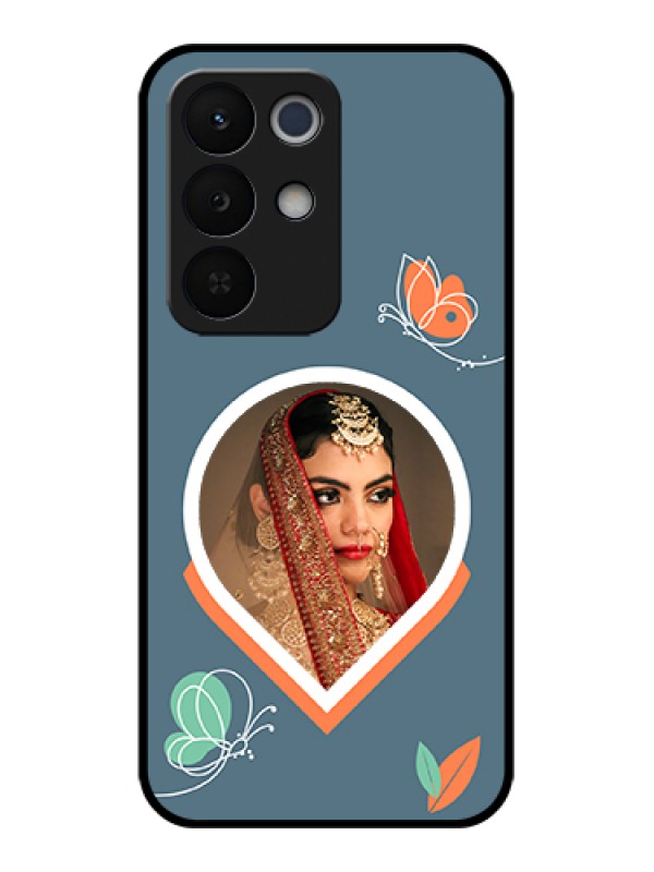 Custom Realme Narzo 90X 5G Custom Glass Phone Case - Droplet Butterflies Design