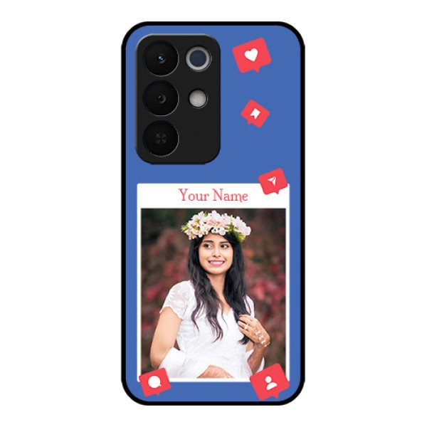 Realme Narzo 90X 5G Custom Glass Phone Case - Like Share And Comment Design Realme Narzo 90X 5G Custom Glass Phone Case - Like Share And Comment Design