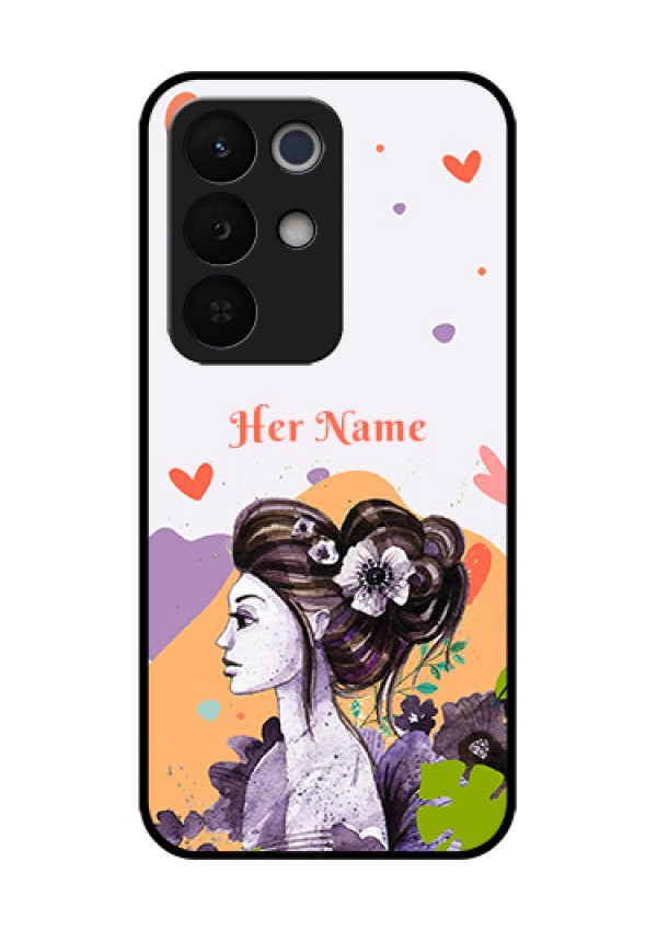Realme Narzo 90X 5G Custom Glass Phone Case - Woman And Nature Design