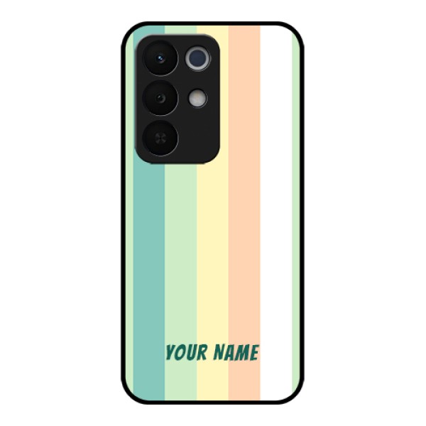 Realme Narzo 90X 5G Custom Glass Phone Case - Multi - Colour Stripes Design Realme Narzo 90X 5G Custom Glass Phone Case - Multi - Colour Stripes Design