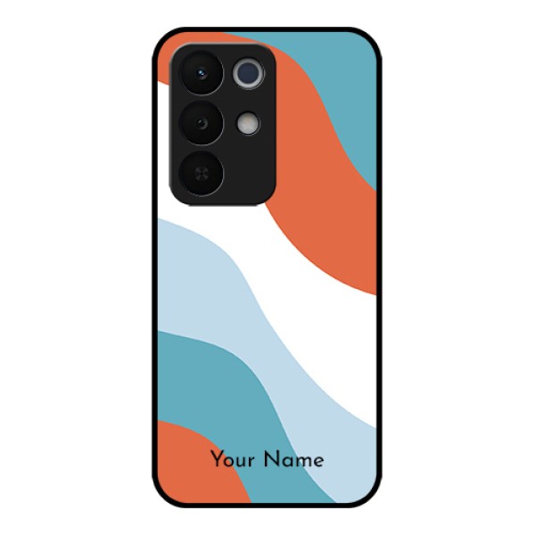Realme Narzo 90X 5G Custom Glass Phone Case - Coloured Waves Design