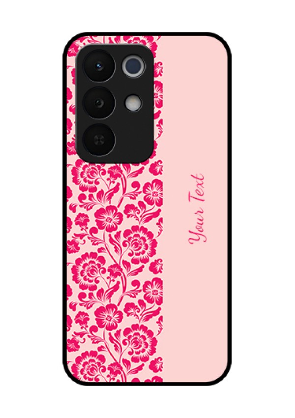 Realme Narzo 90X 5G Custom Glass Phone Case - Attractive Floral Pattern Design