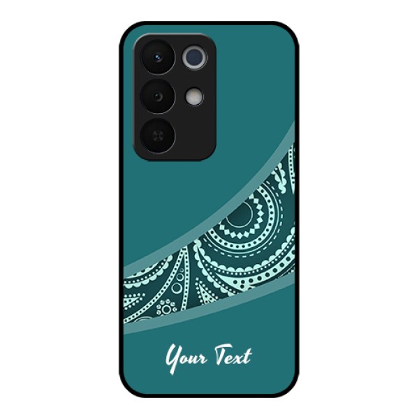 Realme Narzo 90X 5G Custom Glass Phone Case - Semi Visible Floral Design