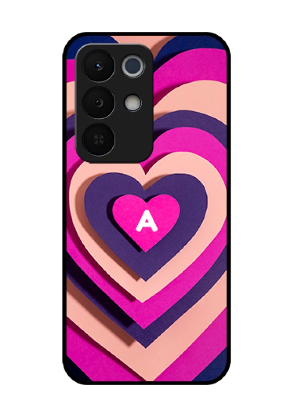 Realme Narzo 90X 5G Custom Glass Phone Case - Cute Heart Pattern Design