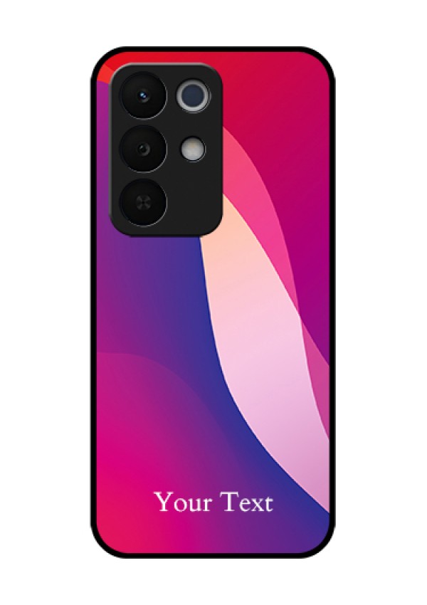 Realme Narzo 90X 5G Custom Glass Phone Case - Digital Abstract Overlap Design
