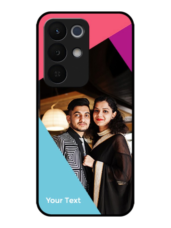 Custom Realme Narzo 90X 5G Custom Glass Phone Case - Stacked Triple Colour Design