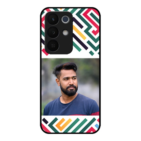 Realme Narzo 90X 5G Custom Glass Phone Case - Colorful Maze Pattern Design Realme Narzo 90X 5G Custom Glass Phone Case - Colorful Maze Pattern Design