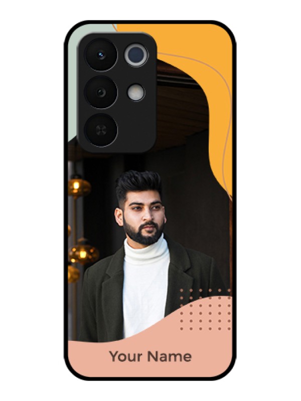 Custom Realme Narzo 90X 5G Custom Glass Phone Case - Tri - Coloured Overlay Design