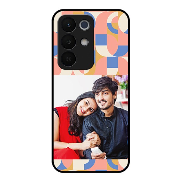 Realme Narzo 90X 5G Custom Glass Phone Case - Semi - Circle Maze Pattern Design Realme Narzo 90X 5G Custom Glass Phone Case - Semi - Circle Maze Pattern Design
