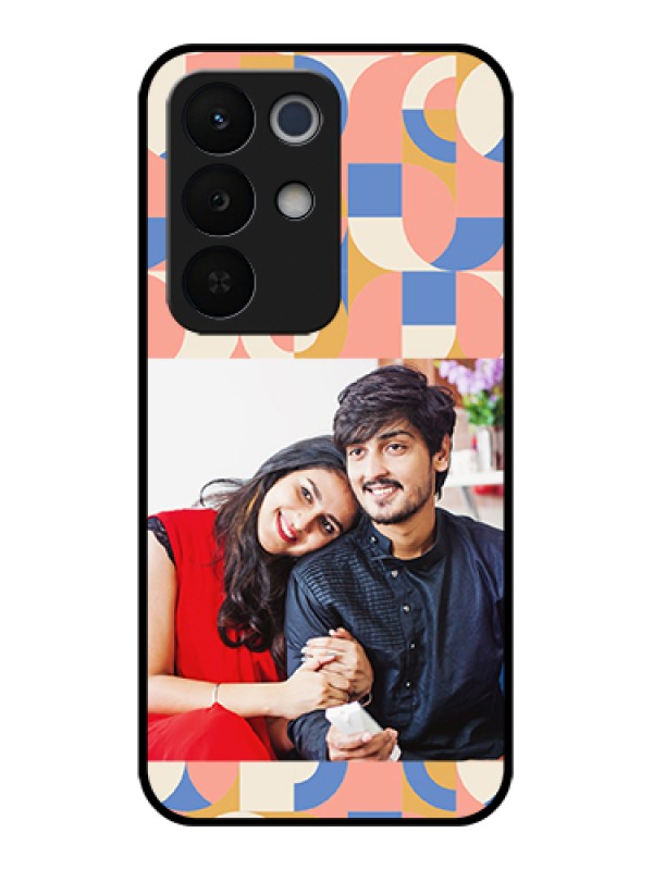Custom Realme Narzo 90X 5G Custom Glass Phone Case - Semi - Circle Maze Pattern Design