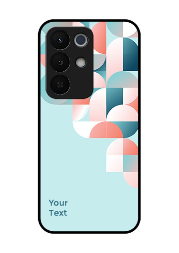 Realme Narzo 90X 5G Custom Glass Phone Case - Stylish Semi - Circle Pattern Design