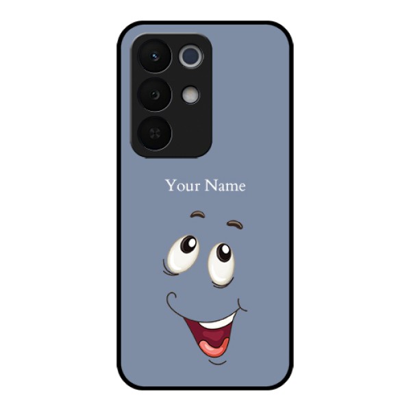 Realme Narzo 90X 5G Custom Glass Phone Case - Laughing Cartoon Face Design Realme Narzo 90X 5G Custom Glass Phone Case - Laughing Cartoon Face Design