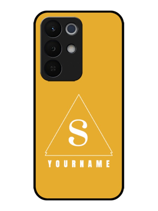 Custom Realme Narzo 90X 5G Custom Glass Phone Case - Simple Triangle Design