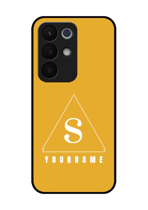 Realme Narzo 90X 5G Custom Glass Phone Case - Simple Triangle Design