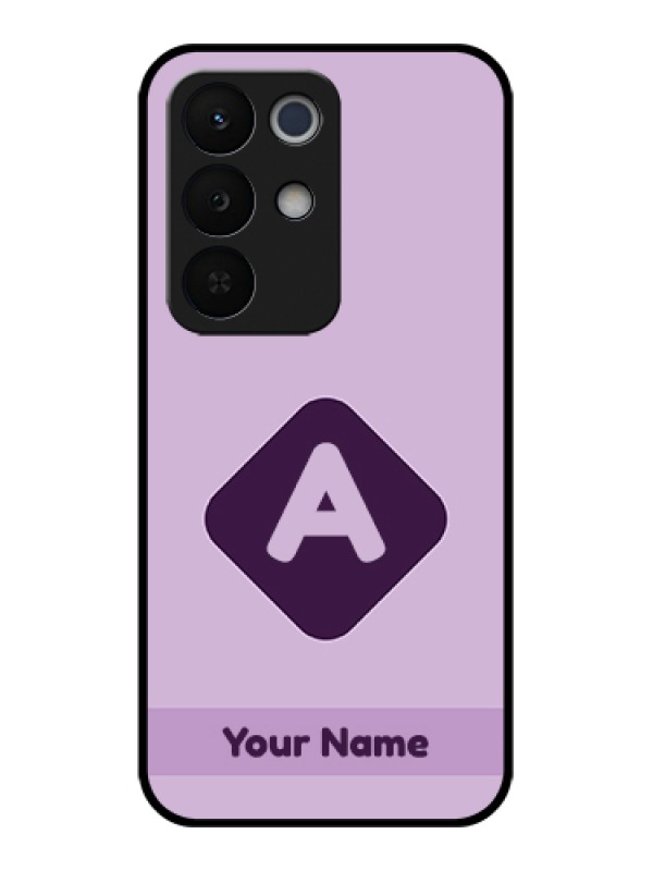 Custom Realme Narzo 90X 5G Custom Glass Phone Case - Custom Letter In Curved Badge Design