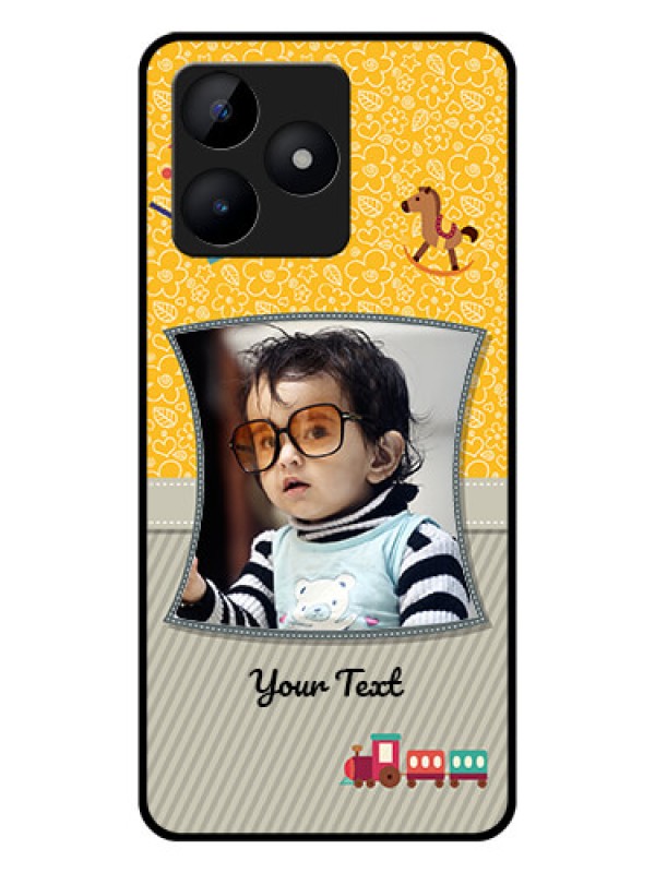Custom Realme Narzo N53 Personalized Glass Phone Case - Baby Picture Upload Design