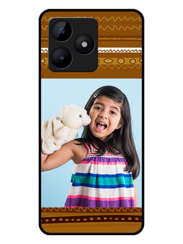 Custom Realme Narzo N53 Custom Glass Phone Case - Friends Picture Upload Design