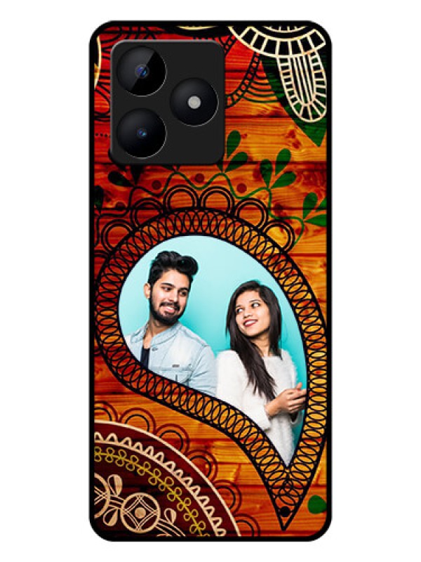 Custom Realme Narzo N53 Personalized Glass Phone Case - Abstract Colorful Design