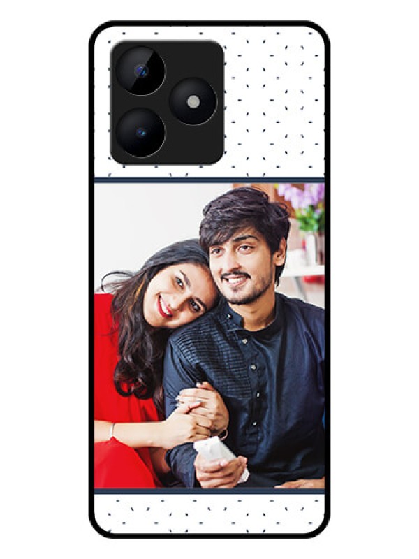 Custom Realme Narzo N53 Personalized Glass Phone Case - Premium Dot Design