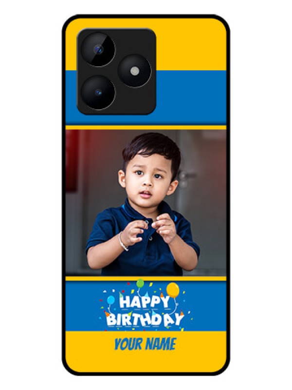 Custom Realme Narzo N53 Custom Glass Mobile Case - Birthday Wishes Design