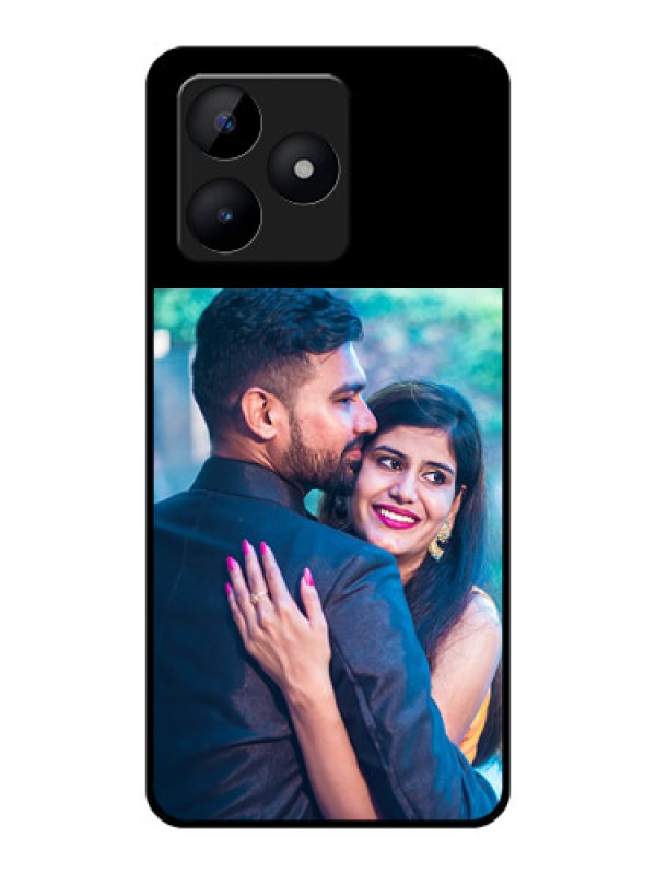 Custom Narzo N53 Custom Glass Phone Case - Upload Full Picture With Custom Color Design