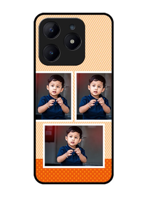 Custom Realme Narzo N63 Custom Glass Phone CaseBulk Photos Upload Design