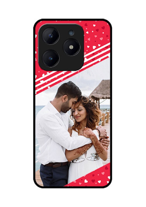 Realme Narzo N63 Custom Glass Phone CaseValentines Gift Design