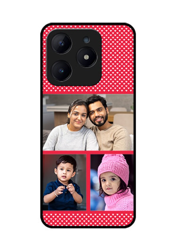 Realme Narzo N63 Custom Glass Phone CaseBulk Photo Upload Design