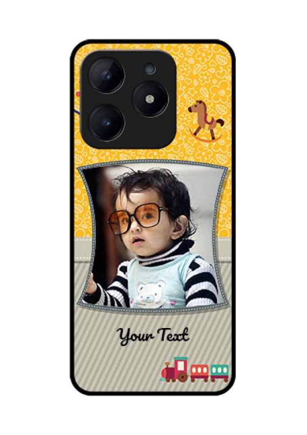 Realme Narzo N63 Custom Glass Phone CaseBaby Picture Upload Design