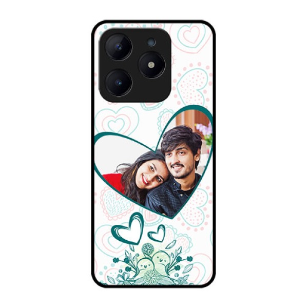 Realme Narzo N63 Custom Glass Phone CasePremium Couple Design Realme Narzo N63 Custom Glass Phone CasePremium Couple Design