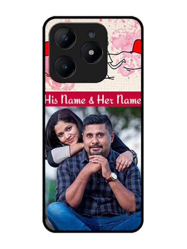 Custom Realme Narzo N63 Custom Glass Phone CaseYou And Me Case Design