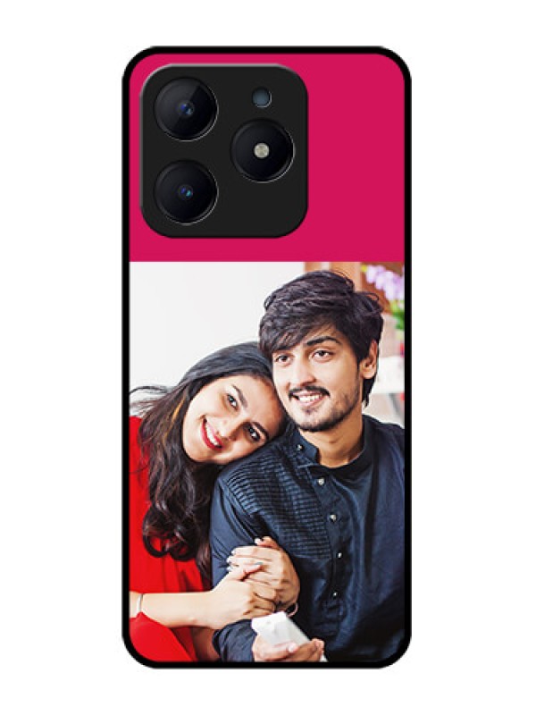 Custom Realme Narzo N63 Custom Glass Phone CaseAnniversary Cover Design