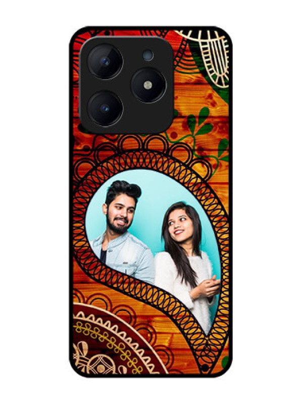 Custom Realme Narzo N63 Custom Glass Phone CaseAbstract Colorful Design