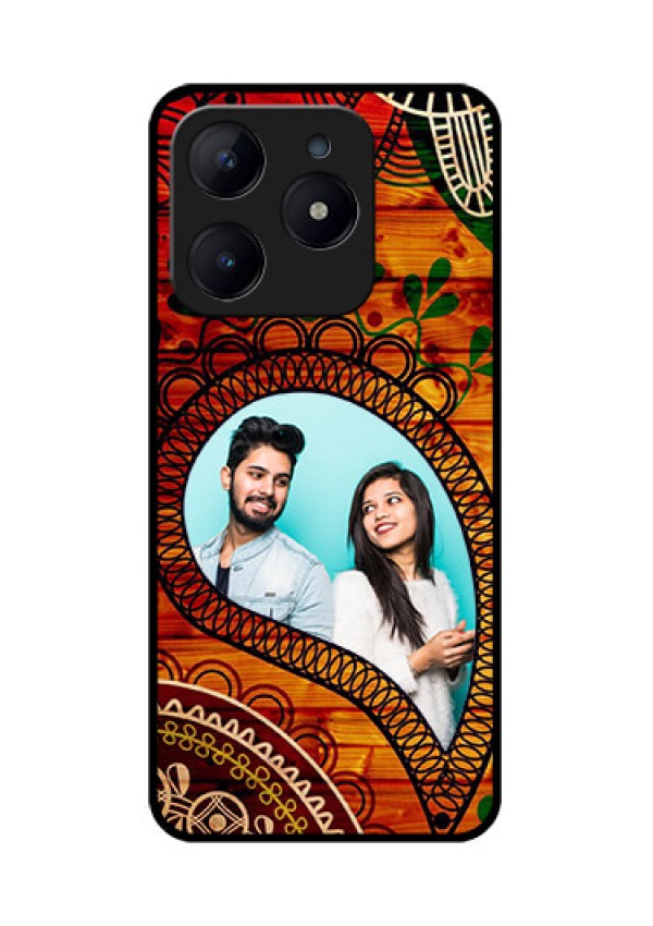 Realme Narzo N63 Custom Glass Phone CaseAbstract Colorful Design