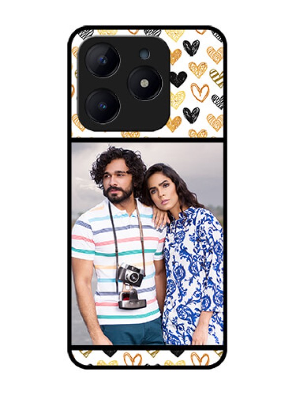Custom Realme Narzo N63 Custom Glass Phone CaseLove Symbol Design