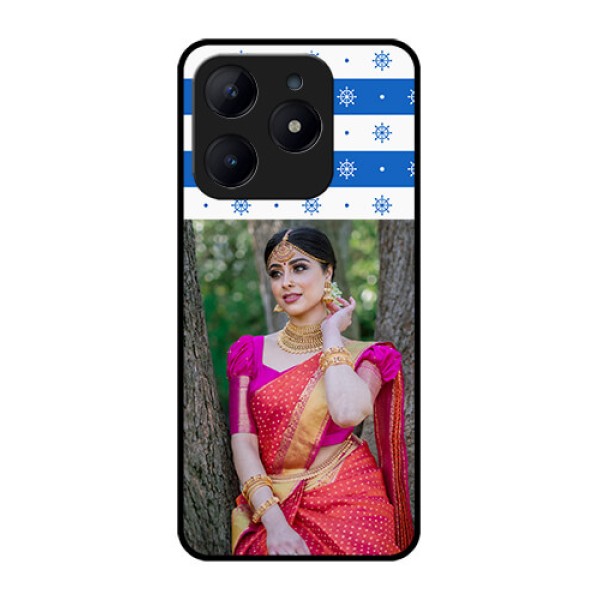 Realme Narzo N63 Custom Glass Phone CaseSnow Pattern Design