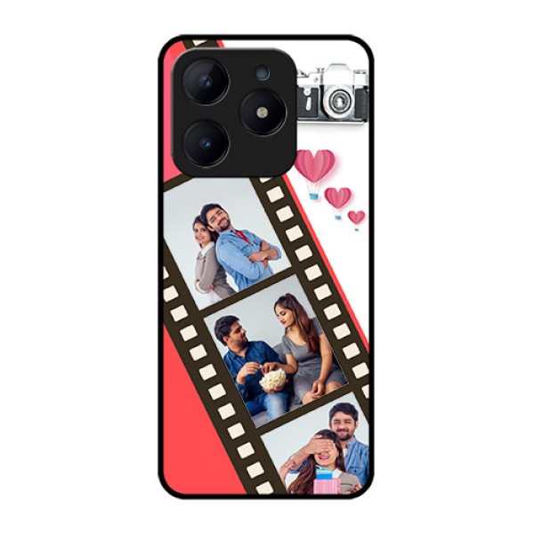 Realme Narzo N63 Custom Glass Phone Case3 Image Holder With Film Reel Realme Narzo N63 Custom Glass Phone Case3 Image Holder With Film Reel