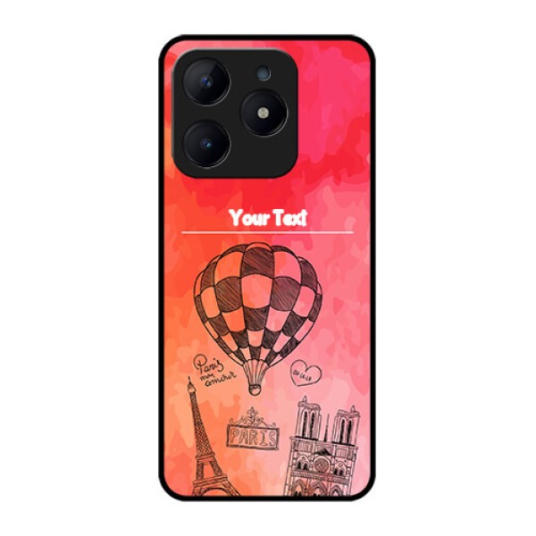 Realme Narzo N63 Custom Glass Phone CaseParis Theme Design
