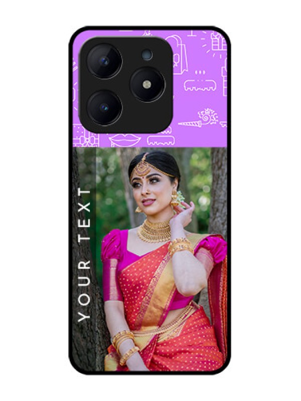 Custom Realme Narzo N63 Custom Glass Phone CaseBirthday Icons Design