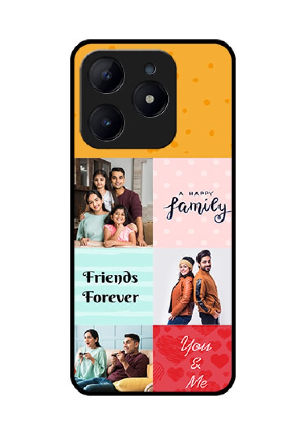 Realme Narzo N63 Custom Glass Phone CaseImages With Quotes Design