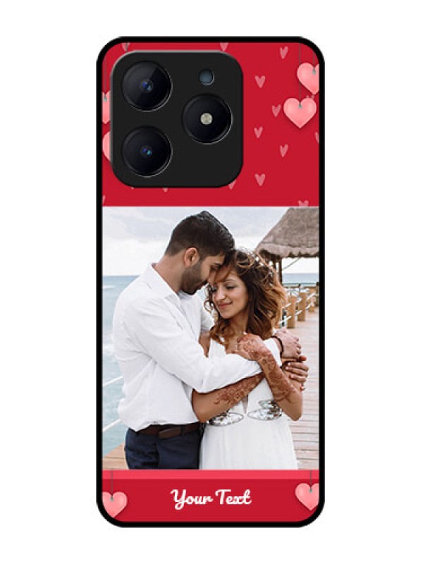 Custom Realme Narzo N63 Custom Glass Phone CaseValentines Day Design