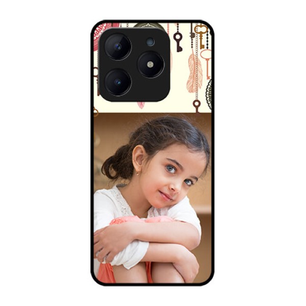 Realme Narzo N63 Custom Glass Phone CaseBoho Style Design