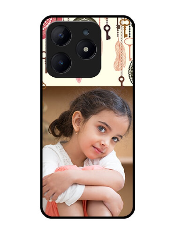 Custom Realme Narzo N63 Custom Glass Phone CaseBoho Style Design