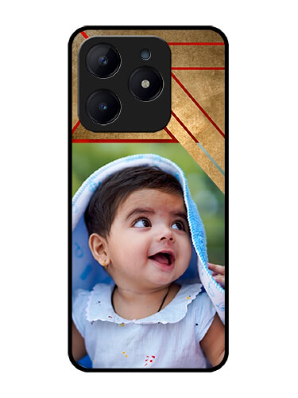 Custom Realme Narzo N63 Custom Glass Phone CaseGradient Abstract Texture Design