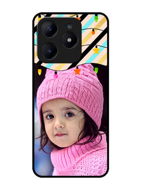 Custom Realme Narzo N63 Custom Glass Phone CaseLights Hanging Design