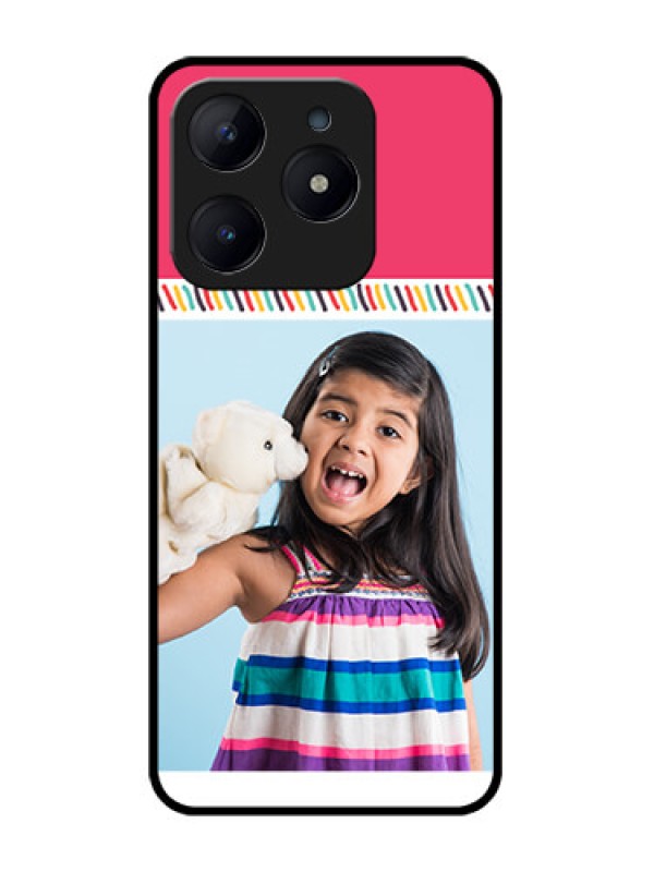 Custom Realme Narzo N63 Custom Glass Phone CaseLine Art Design