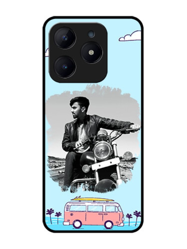 Custom Realme Narzo N63 Custom Glass Phone CaseTravel and Adventure Design